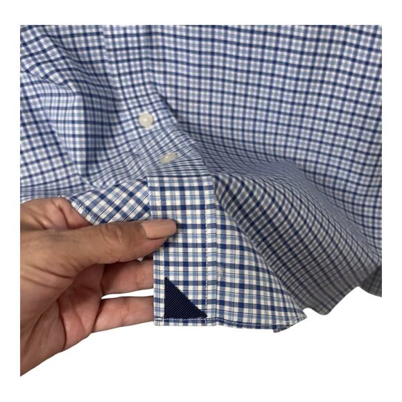 UNTUCKit Casale Plaid Button Up Shirt Long Sleeve Wrinkle Free Dress Size M - Picture 9 of 11
